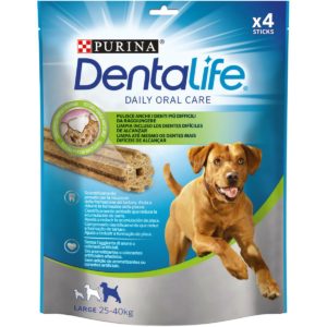 Οδοντικό καινοτόμο σνακ για Ενήλικους Σκύλους Purina Dentalife για Μεγαλόσωμες Φυλές, 142 gr