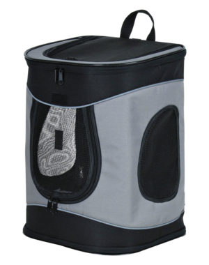 Σακίδιο Πλάτης Trixie Backpack Timon για Μεταφορά Σκύλων, Μέγιστο βάρος έως 12kg Διαστάσεων:34x44x30cm Μαύρο/Γκρι