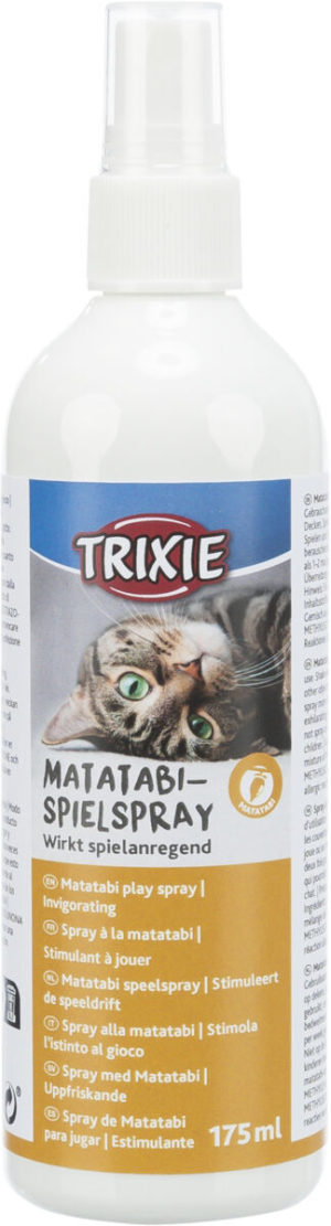Σπρέι Matatabi Trixie για Παιχνίδι 175ml Το σπρέι περιέχει ένα φυσικό εκχύλισμα Matatabi, ένα φυτό γνωστό για την διεγερτική του δράση στις γάτες.