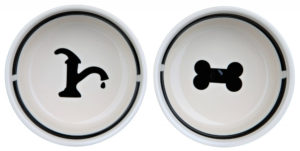Trixie Ανταλλακτικό Πιάτο Νερού για Βάση Eat On Feet #24642, Άσπρο/Μαύρο, Διάμετρος:20cm, 1.6Lt