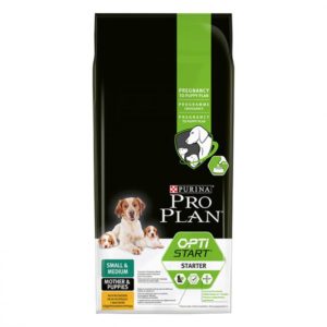 Ξηρά Τροφή Purina Pro Plan Optistart Small & Medium Starter Πλήρης Τροφή για Κουτάβια Μικρόσωμων και Μεσαίου Μεγέθους Φυλών και Σκύλους που Εγκυμονούν ή Θηλάζουν, με Κοτόπουλο 12Kg