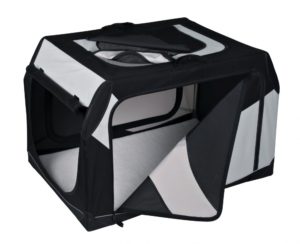Box Μεταφοράς Trixie Vario, Διαστάσεων:61x43x46cm, Small, Μαύρο/Γκρι που μπορεί να ανοίξει από 3 πλευρές