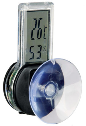Trixie Ψηφιακό Θερμόμετρο/Υγρόμετρο με Βεντούζα, Διαστάσεων:3x6cm