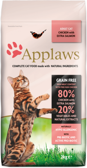 Ξηρά Τροφή Applaws με Σολομό Adult Cat Salmon (Grain Free) 7.5kg
