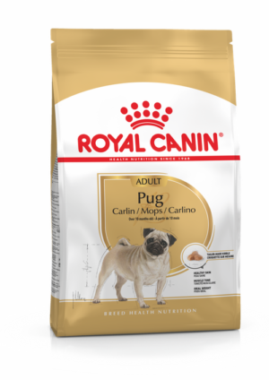 Ξηρά Τροφή Royal Canin Pug Adult Πλήρης Τροφή για Ενήλικους Σκύλους Φυλής Pug 3Kgr