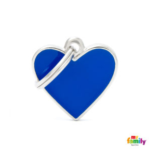 Ταυτότητα My Family Basichand σε Σχήμα Καρδιάς, Μπλε - Small