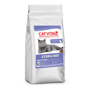 Ξηρά Τροφή Cat Vital Sterilised με Γαλοπούλα για Στειρωμένες Γάτες 15kgr