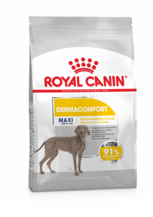 Ξηρά Τροφή Royal Canin Maxi Dermacomfort για Σκύλους με Ευαισθησία σε Δερματικούς Ερεθισμούς και Κνησμό 3Kgr