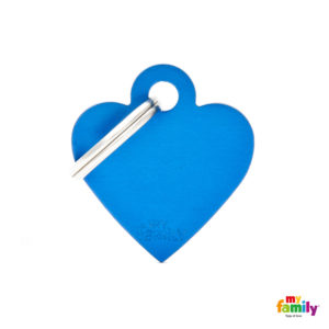 Ταυτότητα My Family Basic σε Σχήμα Καρδιάς, Μπλε - Small