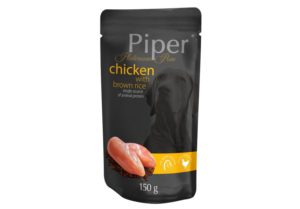 Φακελάκι Piper Platinum Pure Adult Κοτόπουλο & Καστανό Ρύζι, 150gr