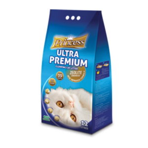 Άμμος γάτας από ζεόλιθο Princess Zeolite Ultra Premium με Άρωμα Baby Powder 12lt