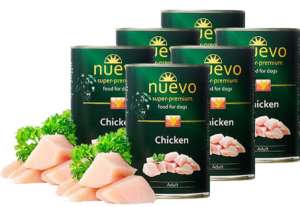 Υγρή Τροφή σε Κονσέρβα Nuevo Adult Dog Κοτόπουλο Economy Pack 6 Τεμ. x 800gr