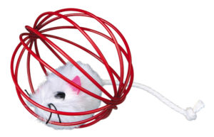 Παιχνίδι Trixie Ποντίκι σε Συρμάτινη Μπάλα Wire Ball (6cm) με κουδουνάκι για ατελείωτη διασκέδαση