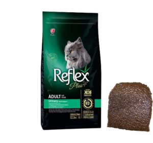 Ξηρά Τροφή Reflex Plus Cat Urinary για Ενήλικες Γάτες, για την Προστασία του Ουροποιητικού Συστήματος με Κοτόπουλο 1kg σε συσκευασία vacuum (κενό αέρος)
