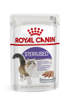 Φακελάκι Royal Canin F.Wet Sterilised Loaf Ψιλοκομμένες Φέτες σε Πατέ, Economy Pack 6 Τεμ. x 85gr