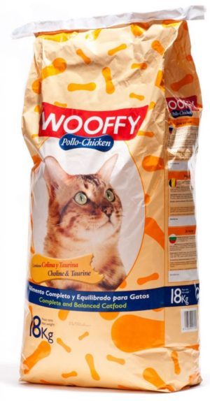 Ξηρά Τροφή Wooffy Cat με Κοτόπουλο 18Kg