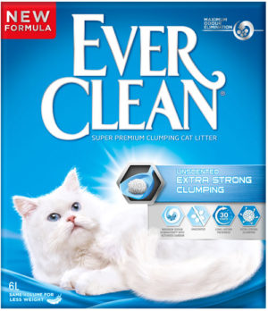 Άμμος Ever Clean Extra Strong Clumping Cat Litter Χωρίς Άρωμα Unscented 6Lt