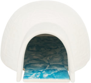 Κεραμικό Igloo Trixie με Ψυχώμενη Πλάκα για Χάμστερ, Διαστάσεων: 13x9x15cm, Λευκό
