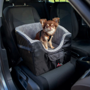 Κάθισμα Αυτοκινήτου Trixie για Μικρόσωμες Φυλές, Διαστάσεων:45x39x42cm, Μαύρο/Γκρι, Μέγιστο βάρος:8kgr