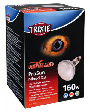 Trixie Λάμπα Θέρμανσης Prosun Mixed D3 Tungsten - Διαστάσεων: 115X285Mm, Απόδοση: 160W