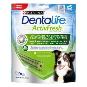 Οδοντικό Καινοτόμο Σνακ για Ενήλικους Σκύλους Purina Dentalife Activefresh κατά της Κακοσμίας για Μεσαίες Φυλές 115gr