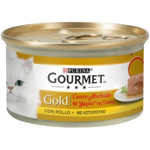Υγρή Τροφή για Ενήλικες Γάτες Purina Gourmet Gold Η Καρδιά της Γεύσης - με Κοτόπουλο 85 gr