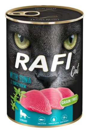 Υγρή Τροφή σε Κονσέρβα Dolina Rafi Cat Adult Sterilised Πατέ Τόνος για Στειρωμένες Γάτες Grain Free (Χωρίς Σιτηρά), Economy Pack 4 Τεμ. x 400gr