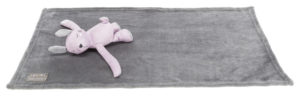 Κουβέρτα Trixie Junior με Παιχνίδι Αρκουδάκι, Διαστάσεων: 75x50cm, Γκρι/Λιλά