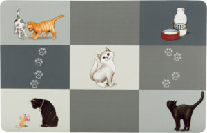 Σουπλά Γάτας Trixie με Σχέδια, Διαστάσεων:44x28 cm Γκρι