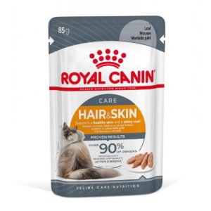 Royal Canin Hair & Skin Care Loaf Φακελάκι με Πατέ για την Υποστήριξη του Υγιούς Δέρματος και Τριχώματος 85gr