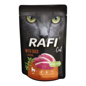 Υγρή Τροφή σε Φακελάκι Dolina Rafi Cat Adult Πατέ Πάπια για Γάτες όλων των Φυλών Grain Free (Χωρίς Σιτηρά), Economy Pack 4 Τεμ. x 100gr
