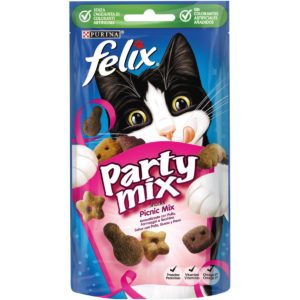 Λιχουδιά Γάτας Felix Party Mix Snacks Picnic Mix 60 gr