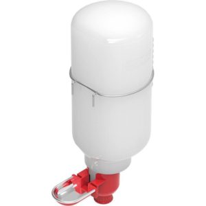 Mini Αυτόματη Πλαστική Ποτίστρα Copele για Κουνέλια με Δοχείο Νερού Χωρητικότητας 2Lt, Διαστάσεις: 15x15x15cm