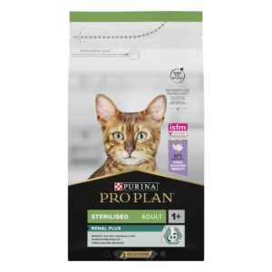 Ξηρά Τροφή Purina Pro Plan Sterilised Renal Plus Cat για Ενήλικες Στειρωμένες Γάτες. Πλούσια σε Γαλοπούλα 1.5kg