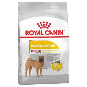 Ξηρά Τροφή Royal Canin Medium Dermacomfort για Σκύλους με Ευαισθησία σε Δερματικούς Ερεθισμούς και Κνησμό 12Kgr