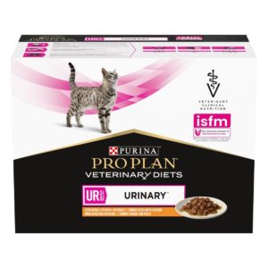 Υγρή Τροφή Purina Ur Urinary Επιστημονικά σχεδιασμένη για να βοηθήσει στη διατροφική διαχείριση της Νόσου του Κατώτερου Ουροποιητικού της Γάτας (FLUTD) σε Φακελάκι με Κομματάκια Κοτόπουλου και Σάλτσα Economy Pack (10 Τεμ. x 85gr)