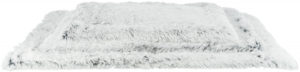 Βελούδινο στρώματακι Trixie Harvey, Διαστάσεων:95x65cm, Ασπρόμαυρο/Γκρι
