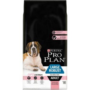 Ξηρά Τροφή Purina Pro Plan Large Robust Optiderma Sensitive Skin Adult για Μεγαλόσωμους Ενήλικους Σκύλους με Σολωμό 14kg
