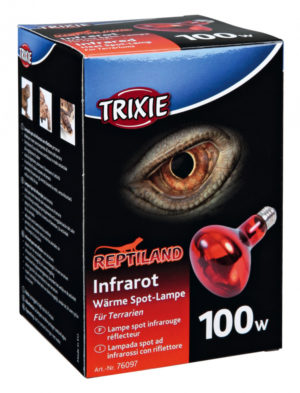 Trixie Λάμπα Υπέρυθρων Κόκκινη για Ερπετά Διαστάσεων: 80x108mm, Απόδοση: 100w