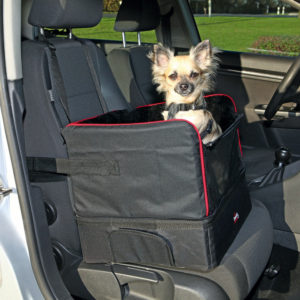 Κάθισμα Αυτοκινήτου Trixie για Μικρόσωμες Φυλές, Μέγιστο βάρος:8kgr Διαστάσεων:45x38x37cm, Μαύρου χρώματος