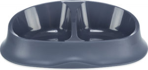 Διπλό Μπολ Trixie, Χωρητικότητας: 2x0.25lt/10x12cm, Διαστάσεων: 27x7x18cm, Μπλε