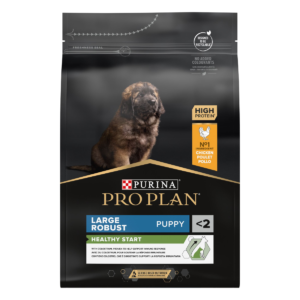 Ξηρά Τροφή Purina Pro Plan Large Puppy Robust Healthy Start για μεγάλου μεγέθους κουτάβια με μυώδη σωματική διάπλαση. Επίσης, κατάλληλη για έγκυες/θηλάζουσες σκύλες Κοτόπουλο 3Kg