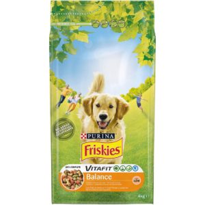 Ξηρά Τροφή Friskies Balance για Ενήλικους Σκύλους με Κοτόπουλο & Πρόσθετα Λαχανικά 4kg