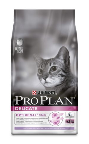 Ξηρά Τροφή Purina Pro Plan Delicate για την υγεία των νεφρών σε ενήλικες γάτες με ευαίσθητη πέψη Γαλοπούλα 3 kgr