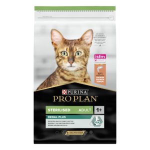Ξηρά Τροφή Purina Pro Plan Sterilised Renal Plus Cat για Ενήλικες Στειρωμένες Γάτες Πλούσια σε Σολομό 10Kg