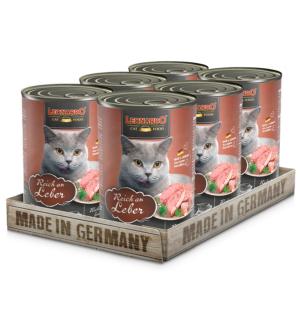Υγρή Τροφή Leonardo Liver Εκλεπτισμένο πατέ για γάτες με συκώτι Economy Pack 6 Τεμ. x 400gr