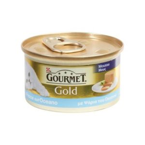 Υγρή Τροφή για Ενήλικες Γάτες Purina Gourmet Gold Μους με Ψάρια Ωκεανού 85gr