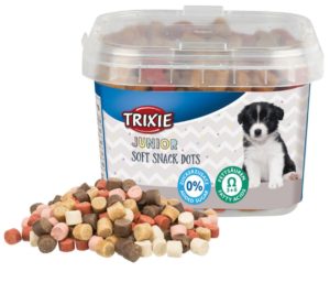 Μικρές & μαλακές λιχουδιές Trixie Junior Soft Snack Dots με κοτόπουλο & σολομό και ωμέγα-3 και ωμέγα-6 λιπαρά οξέα 140gr