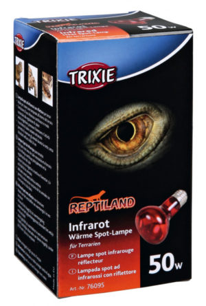 Trixie Λάμπα Υπέρυθρων Κόκκινη για Ερπετά Διαστάσεων:63x100mm, Απόδοση: 50W