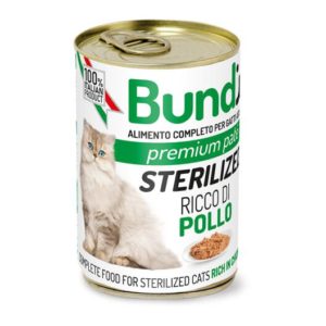 Κονσέρβα Bundy Sterilized Patte για Στειρωμένες Γάτες με Κοτόπουλο, 400gr